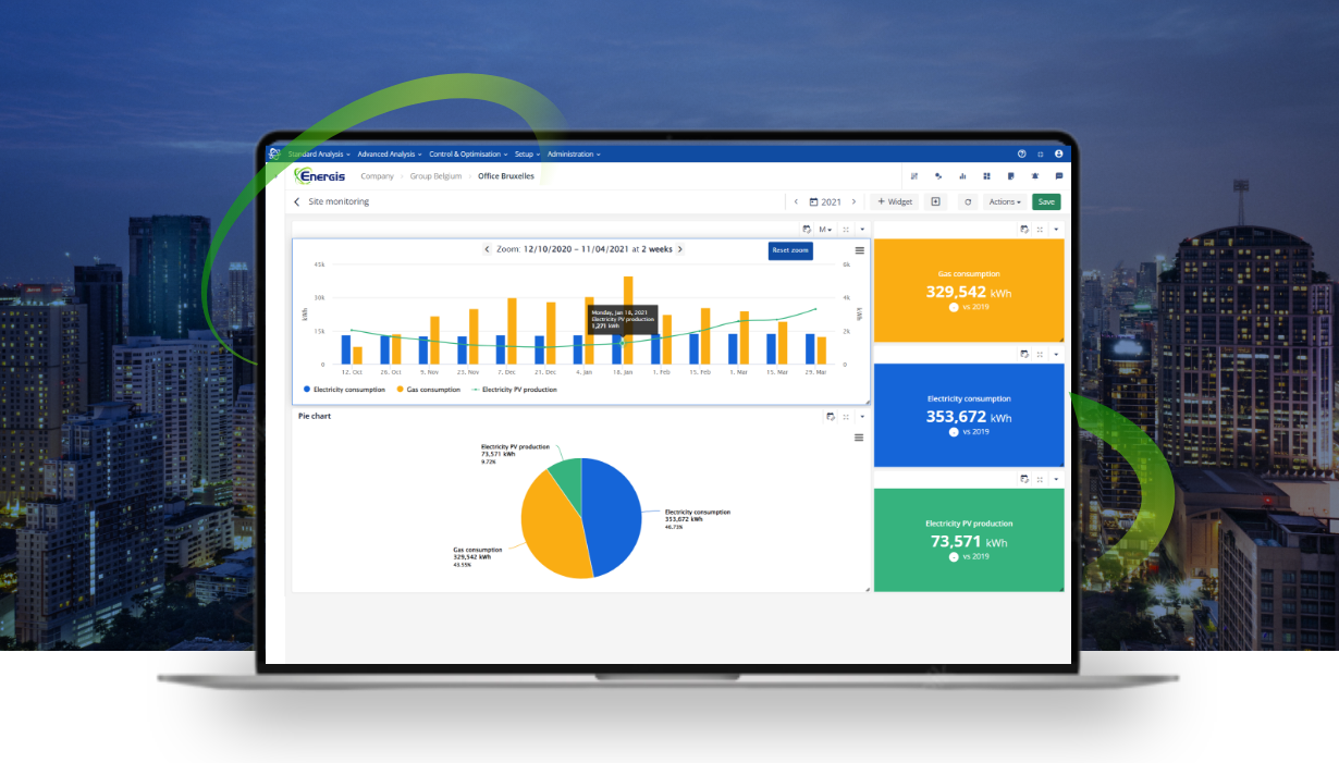 Energis.Cloud release 9.1 mockup